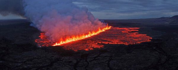 ▲▼ 冰島火山噴發。（圖／路透）