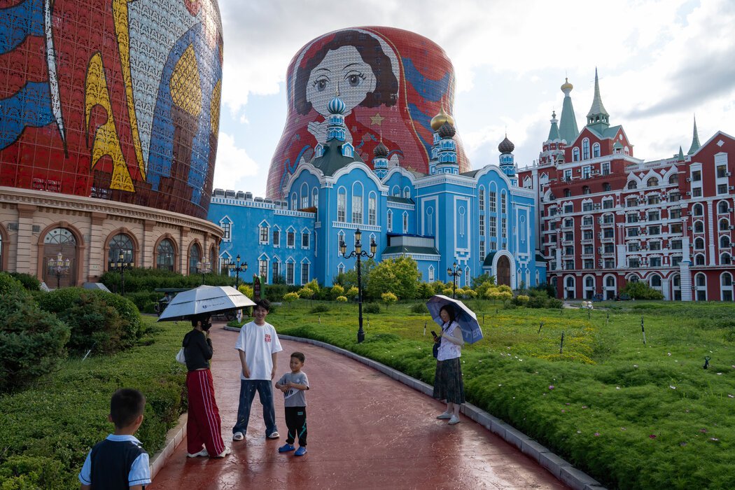 中国内蒙古,边境小城满洲里的主题公园。