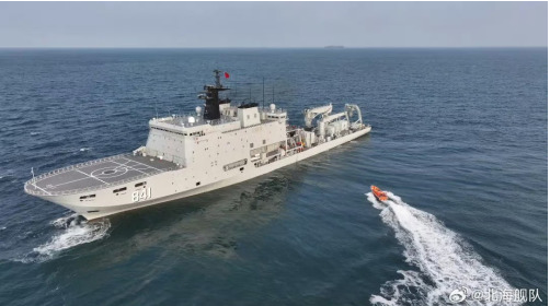 又出事了?中国最新型潜舰救援舰驶入日本海 又出事了?中国最新型潜舰救援舰驶入日本海