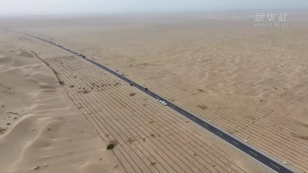 新疆和田地区于田县，地处塔克拉玛干沙漠南缘/图源：新华社