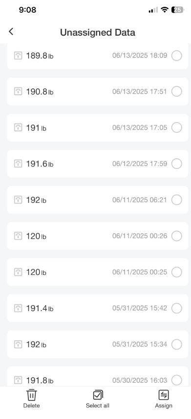 女子不在家却出现两笔可疑体重纪录，时间只差1分钟。（图撷取自Reddit＠u/throw-Doubt303）
