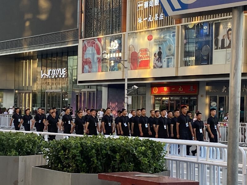 纪念抗战胜利80周年,北京于9日举办首次综合演练。 (图/中央社)