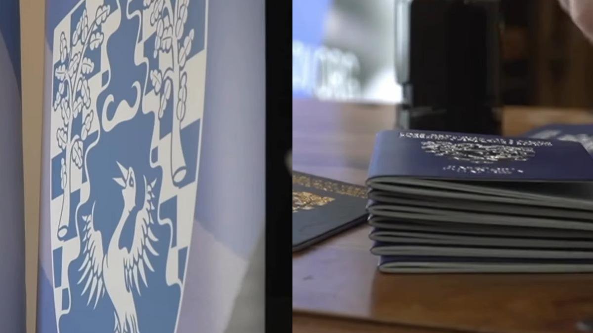 维尔迪斯自由共和国有自己的国徽跟护照。(图/取自IG @danieljacksonvs) 维尔迪斯自由共和国有自己的国徽跟护照。(图/取自IG @danieljacksonvs)