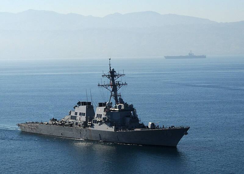 中国声称近日在南海黄岩岛附近海域「驱离」了美国海军驱逐舰「希金斯号」(见图),但遭美军第七舰队怒批为「谎言」,强调美舰是执行合法的自由航行任务。 (法新社文件照)