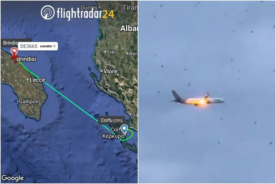 惊魂!波音客机突传爆炸声 引擎狂喷火 载280人急降…