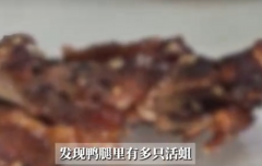 恶!中国上海餐饮店鸭腿有活蛆蠕动 业者:可能最近苍蝇比较多