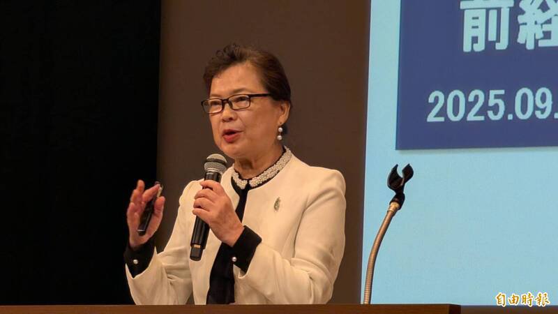 前经济部长王美花指出，台积电在美国扩厂，提供了日本先进材料与设备厂商崭新的机会。（记者林翠仪摄）