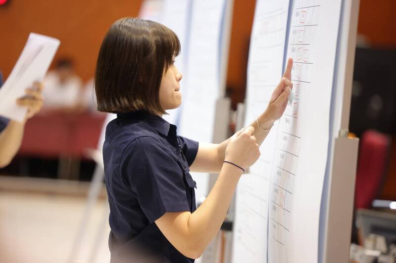 全台各地警察单位近日都有警专毕业生报到。（记者王冠仁翻摄）