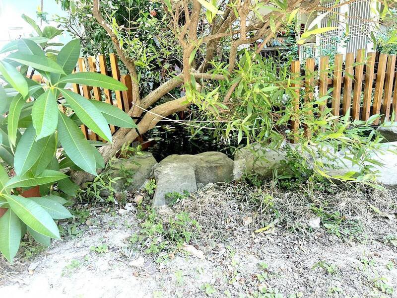 竹北市某私立托婴中心发生女童在生态池溺毙的憾事，全案检警侦办中。（民众提供）