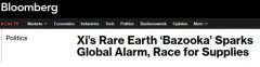 中国稀土“火箭筒”酿全球恐慌 争夺战一触即发