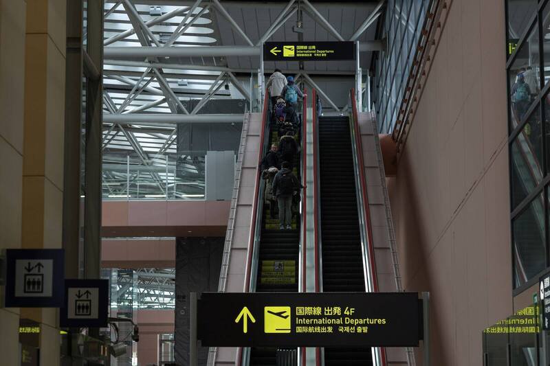 日本关西国际机场。（彭博）