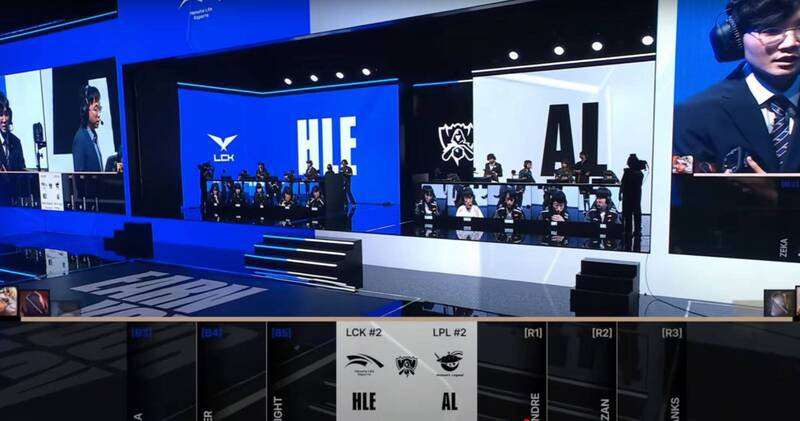 《英雄联盟》LCK韩国联赛中，韩华在自家赛区取得第二名成绩，挺进本届在中国举行的《英雄联盟》全球世界赛。（取自英雄联盟官方YouTube）