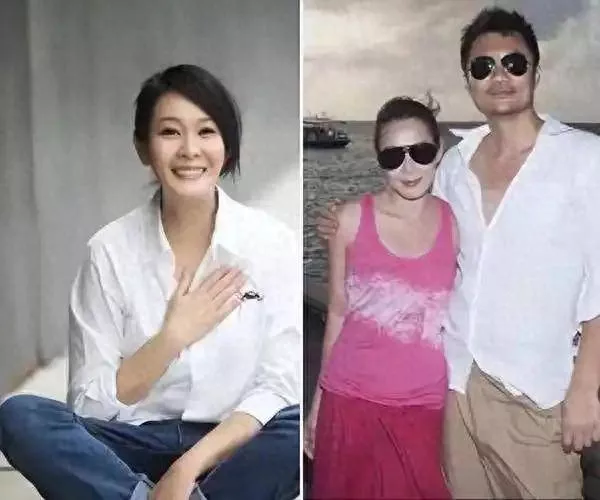 刘若英一家三口海边度假，10岁儿子长高不少