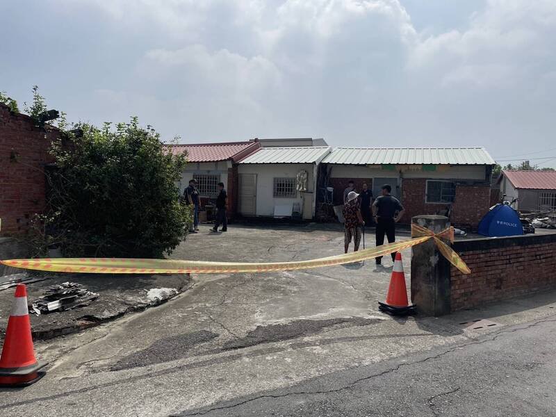 嘉义县六脚乡一处民宅旁发现一具遭弃婴尸。（警方提供）