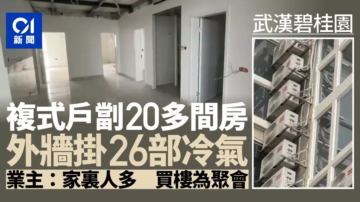 武汉碧桂园房子竟装20多部冷气 业主:家里人多 买楼为聚会