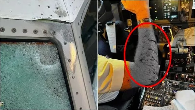 驾驶舱"挡风玻璃"被撞爆?美联航急转降,机师溅血照疯传