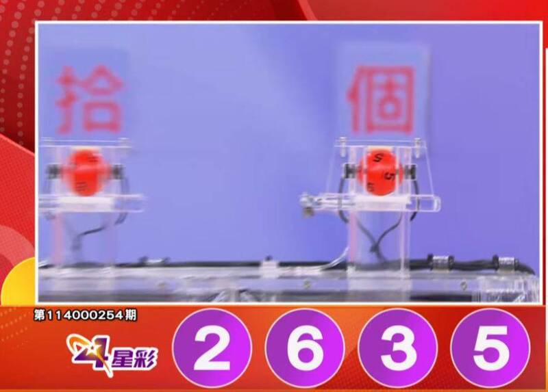 4星彩开奖号码。（撷取自三立iNEWS《全民i彩券》）