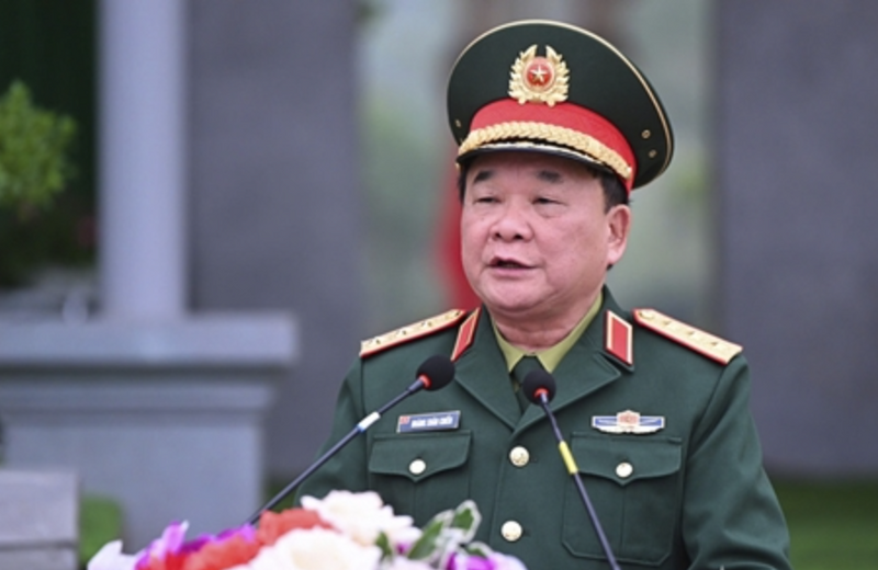 越南国防部副部长黄春战今年9月访问南韩，近日传出访韩期间涉嫌性侵南韩女公务员，引起南韩舆论哗然。（图撷自越南人民军网站）