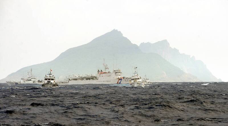 中国公务船在钓鱼台周边出没。（资料照）