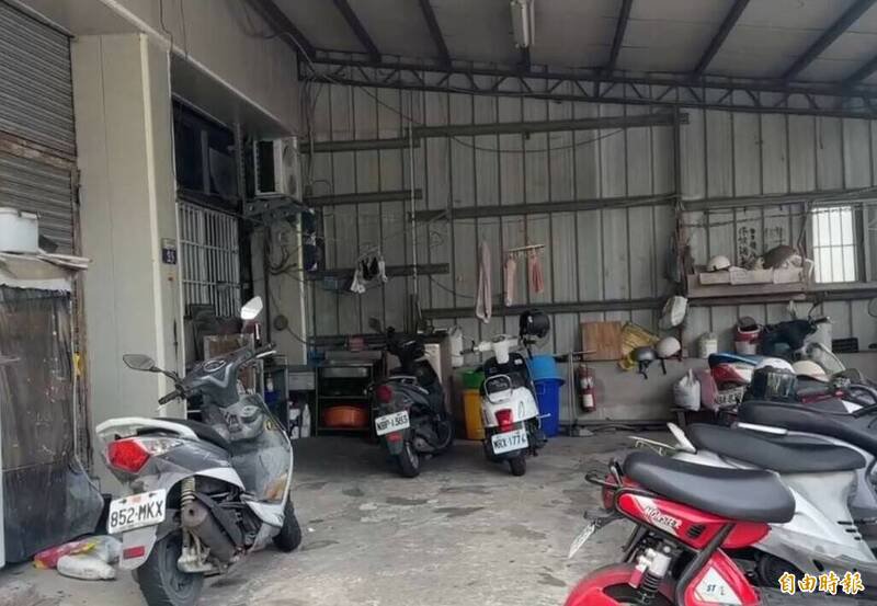 大雅区清泉岗基地旁一处移工宿舍发生命案。（记者张轩哲摄）