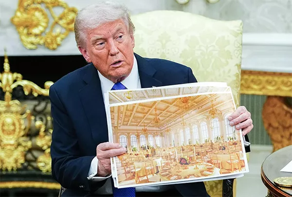 从拆一部分到全拆,特朗普的宴会厅越来越大