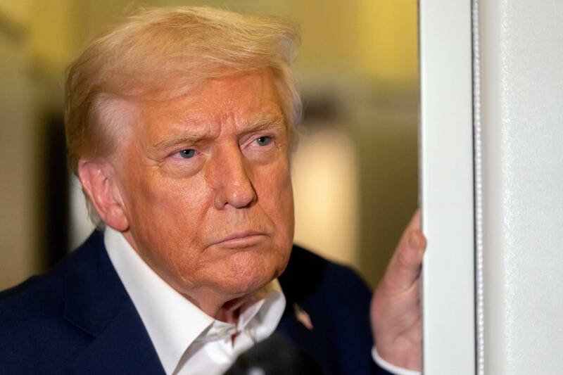 川普亲自参与美国海军组建「黄金舰队」计划。（美联社）