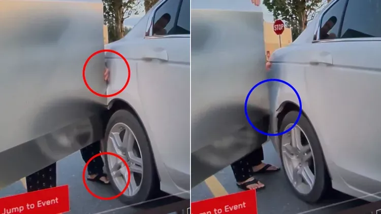 她倒车撞到Cybertruck 网热议男女驾驶谁更蠢