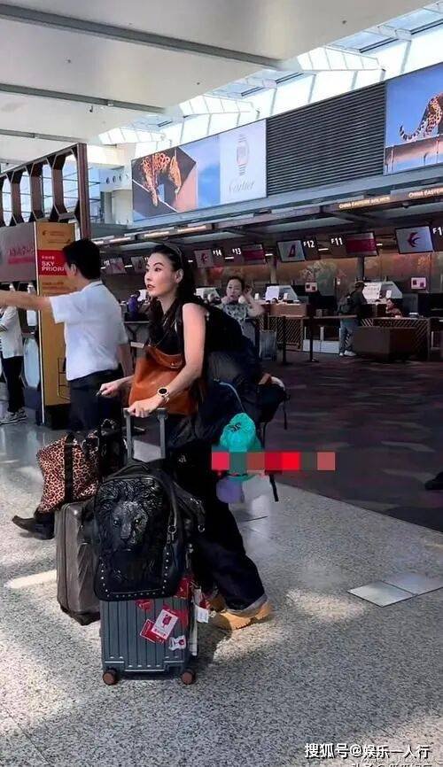 张柏芝机场扛包照刷屏,打了多少“巨婴”明星的脸?