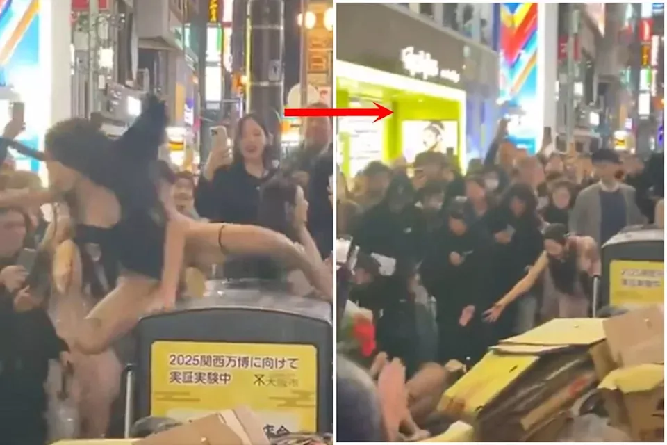 性感妹垃圾桶上跳艳舞 喷鼻血到最后吓死人 性感妹垃圾桶上跳艳舞 喷鼻血到最后吓死人