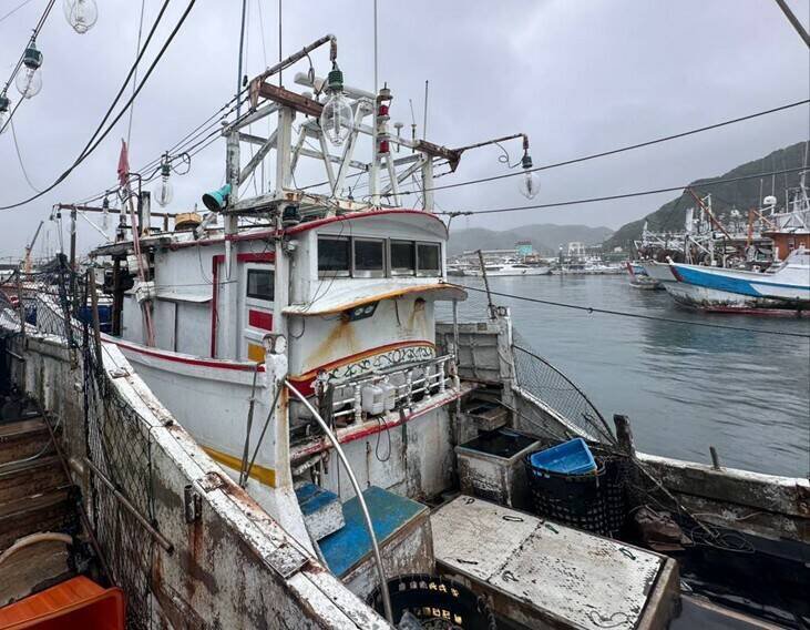 杨姓船长的渔船将于11月11日拍卖。（行政执行署宜兰分署提供）
