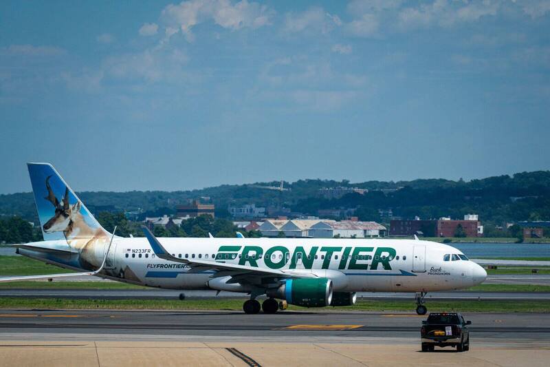 美国廉航边疆航空（Frontier Airlines）。（资料照，彭博）