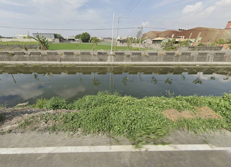 杨姓老翁陈尸东螺溪支流溪湖干线排水沟。（图撷取googlemap）