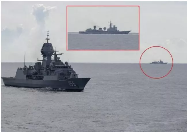 四国南海联合军演:“围观”的中国军舰比演习的还多!