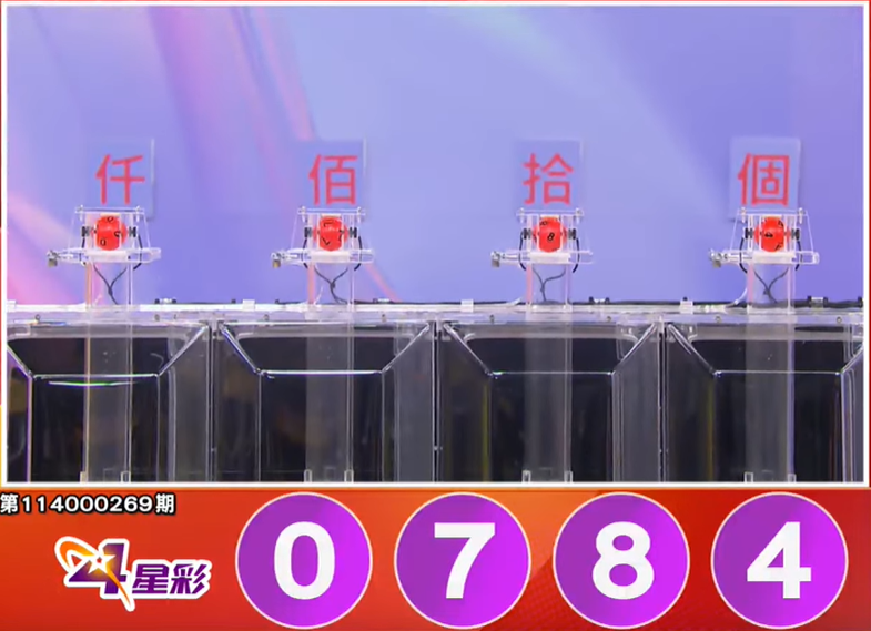 4星彩开奖号码。（撷取自三立iNEWS《全民i彩券》）