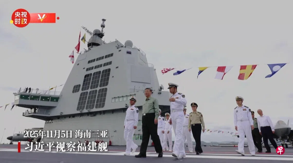 习亲自决策电磁弹射 福建舰成功起飞第五代战机 习亲自决策电磁弹射 福建舰成功起飞第五代战机