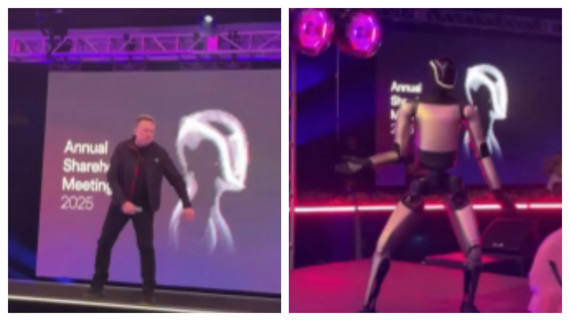 通过万亿美元薪酬计划 马斯克与机器人兴奋共舞