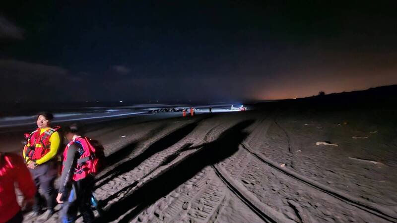 事发处的壮围永镇沙滩。（图由读者提供）