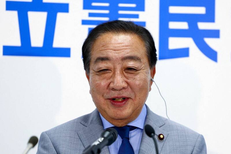 野田佳彦表示，首相高市早苗有关台湾一旦发生突发事态，可能构成日本行使集体自卫权的紧急事态的发言「很危险」。（路透档案照）