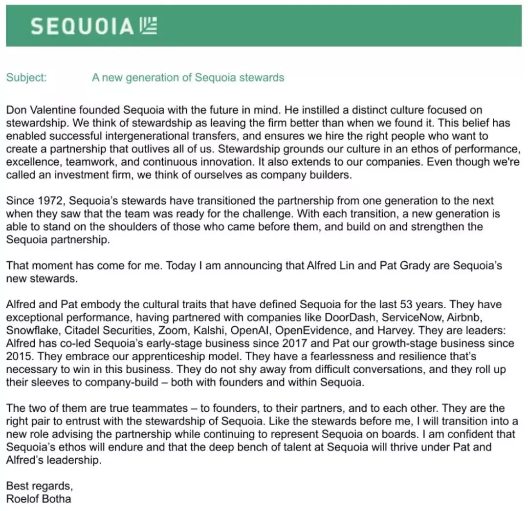 美国红杉资本“掌门人”突遭罢免!华裔大佬上位