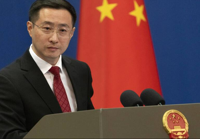 中国外交部发言人林剑。（欧新社档案照）