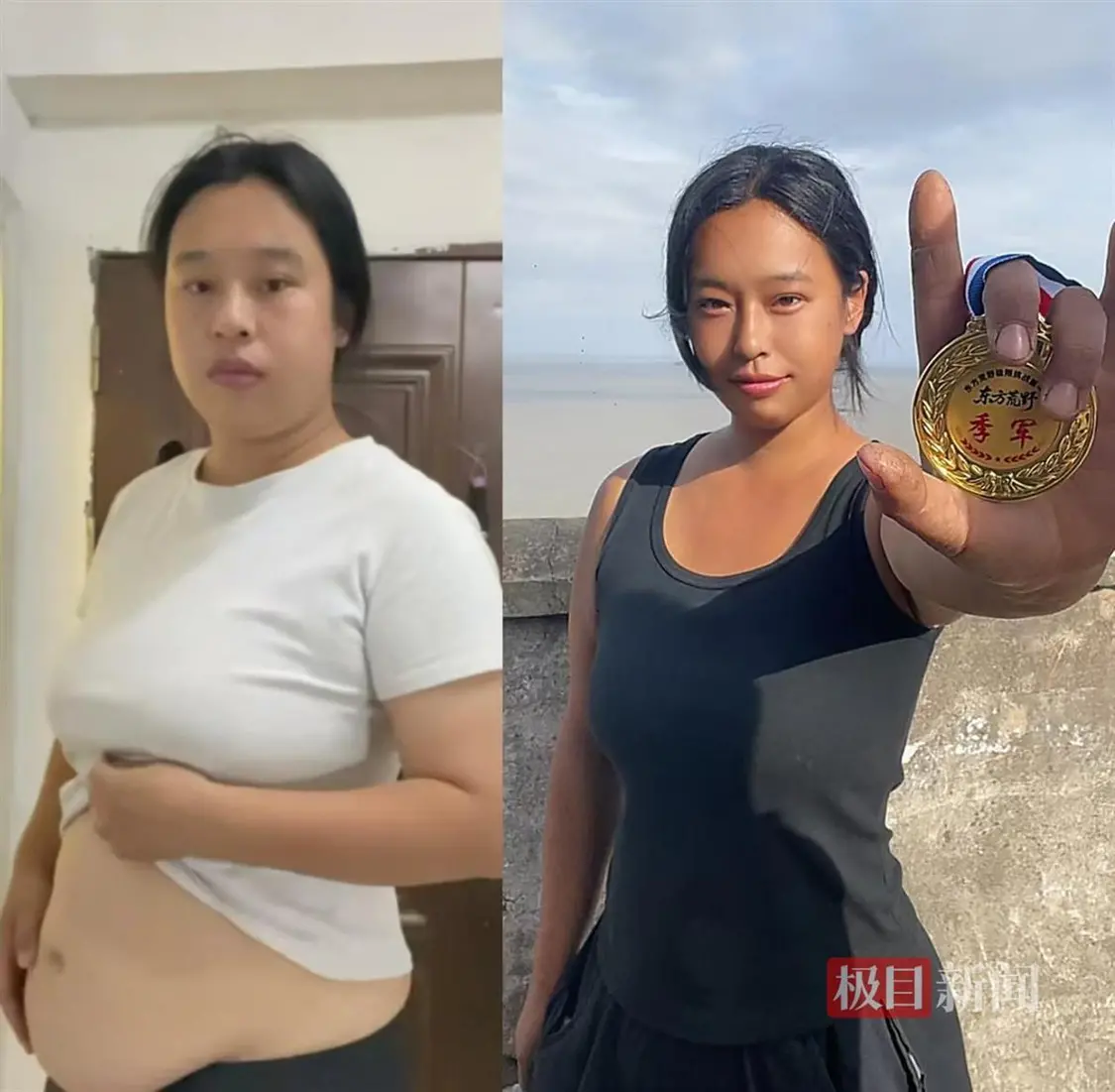 女孩参加海岛求生赛35天瘦28斤:吃了50只老鼠…