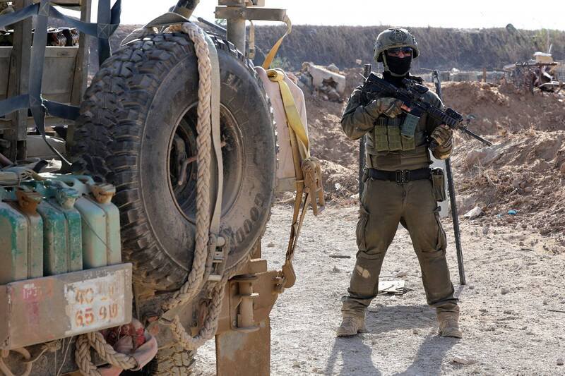 2名前美国官员透露，以色列官员谈论了该国部队是如何将巴勒斯坦人送入加萨的庞大地道中，疑似强迫非战斗人员充当人肉盾牌。示意图。（欧新社资料照）