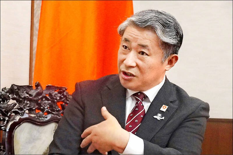 中国驻大阪总领事薛剑。（美联社档案照）