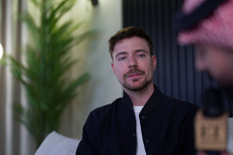 美国网红「MrBeast」的订阅数已达4亿。（路透社）