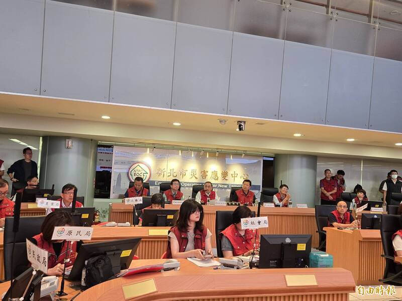 新北市政府规划在三重区第二行政大楼设置灾害应变指挥学院（DRCA）训练室。图为现有的新北市灾害应变中心。（记者赖筱桐摄）
