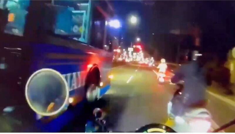 警方发现刘姓男子骑机车转弯未打方向灯，拦查后发现毒驾行为。（警方提供）