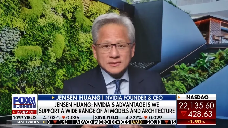 黄仁勋:我预测中国市场的销量将为零,下季度也是