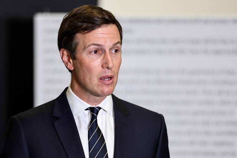 路透独家披露，川普女婿库许纳10月底在迈阿密密会遭制裁的俄罗斯高官，共同起草乌克兰和平方案。（法新社档案照）