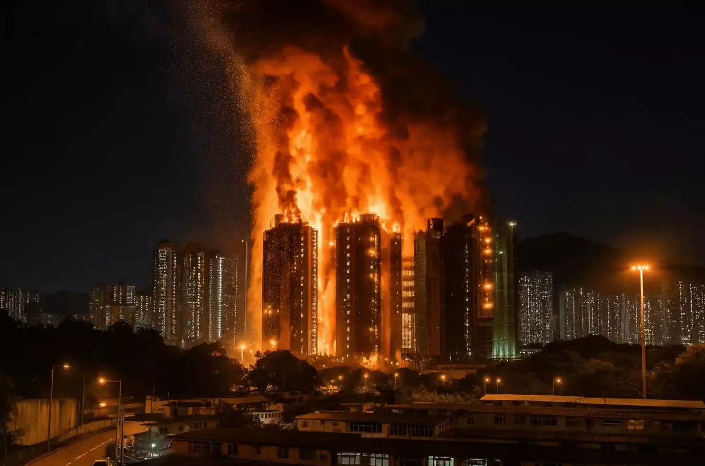 众星发文为香港火灾祈福，多个文娱活动被取消