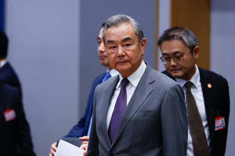 中国外长王毅。（彭博资料照）